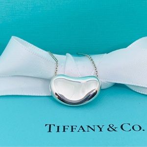 Tiffany & Co. Elsa Peretti 18mm Bean Necklace 8 gram 925 16” box authentication